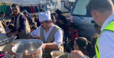 Lübnan Beka El-Hiyara Çadır Kentinde 380 Kişiye Sıcak Yemek İkramında Bulunduk